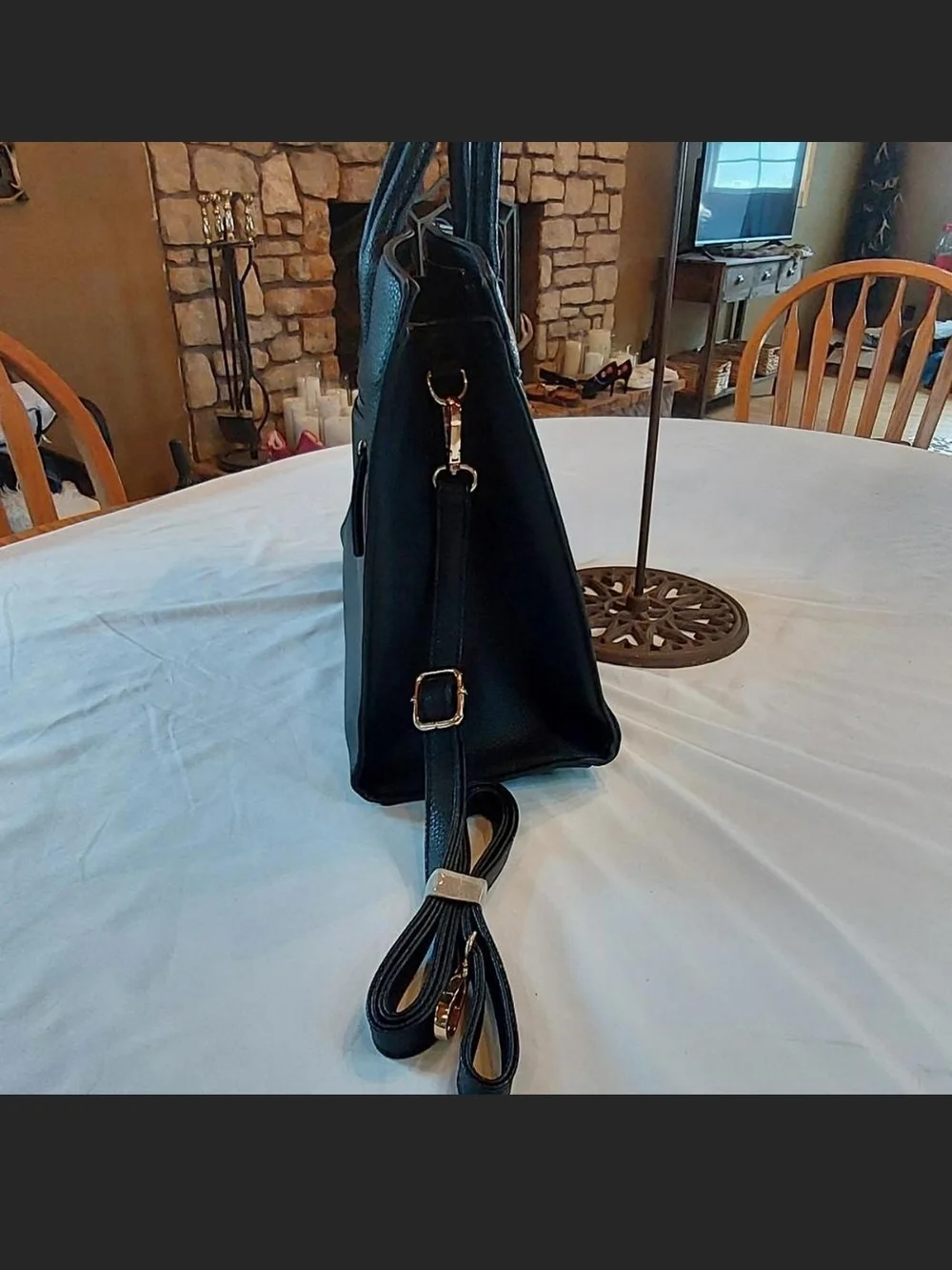 Unbranded LG Black Satchel w/ Crossbody Strap